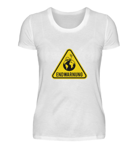 Endwarnung Logo - Damenshirt-3